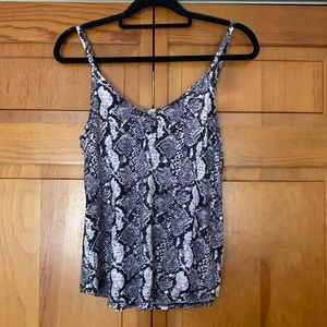 Snakeskin Print Tank Top